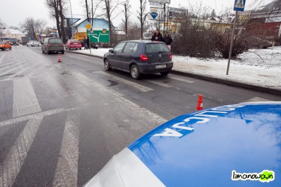 Potrącenie na ul. Piłsudskiego w Limanowej - zdjęcie 2