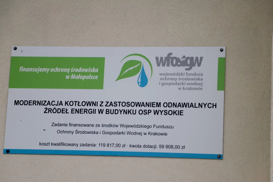 Odebrano kotłownie w budynku OSP Wysokie - zdjęcie 5