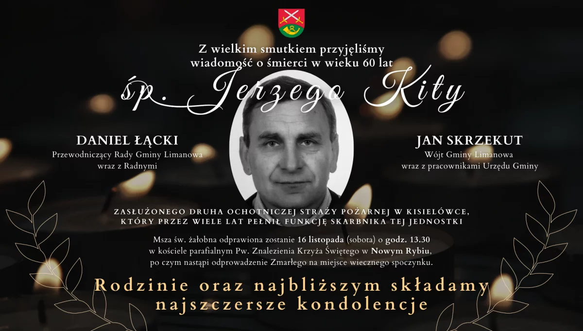 Kondolencje z powodu śmierci Jerzego Kity