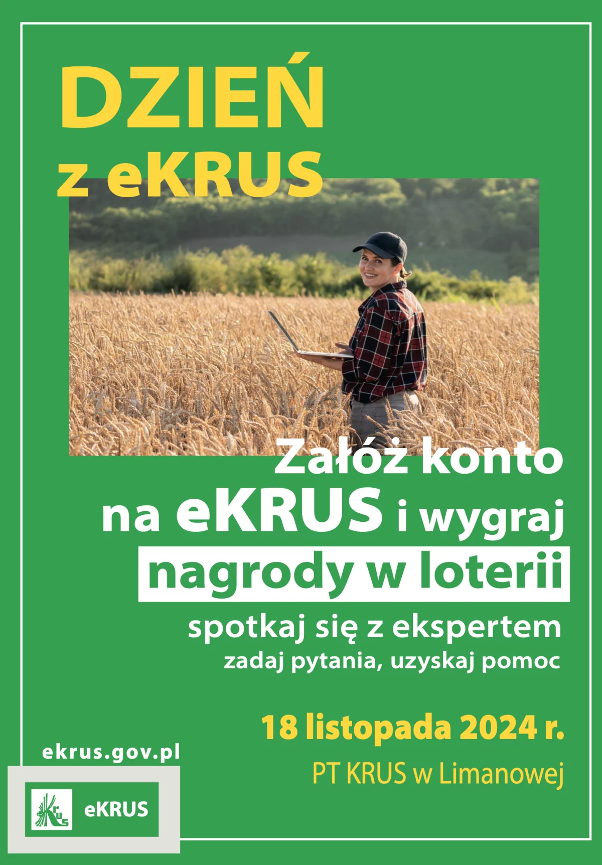 Dzień z eKRUS w Limanowej: Rolniku, załatwiaj sprawy bez wychodzenia z domu!