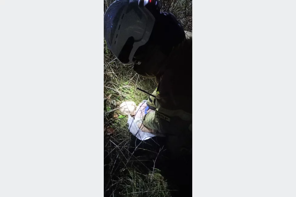 Ćwiczenia ratownicze OSP na ścieżce rowerowej - zdjęcie 3