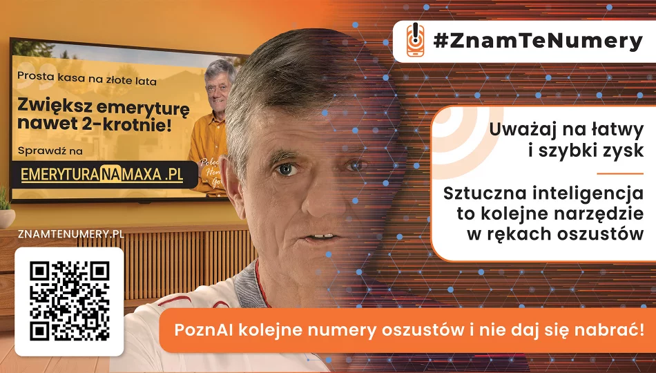 Znany aktor Henryk Gołębiewski ofiarą scamu - kolejna odsłona kampanii społecznej #ZnamTeNumery pomaga seniorom rozpoznać nowe rodzaje oszustw w sieci   - zdjęcie 1