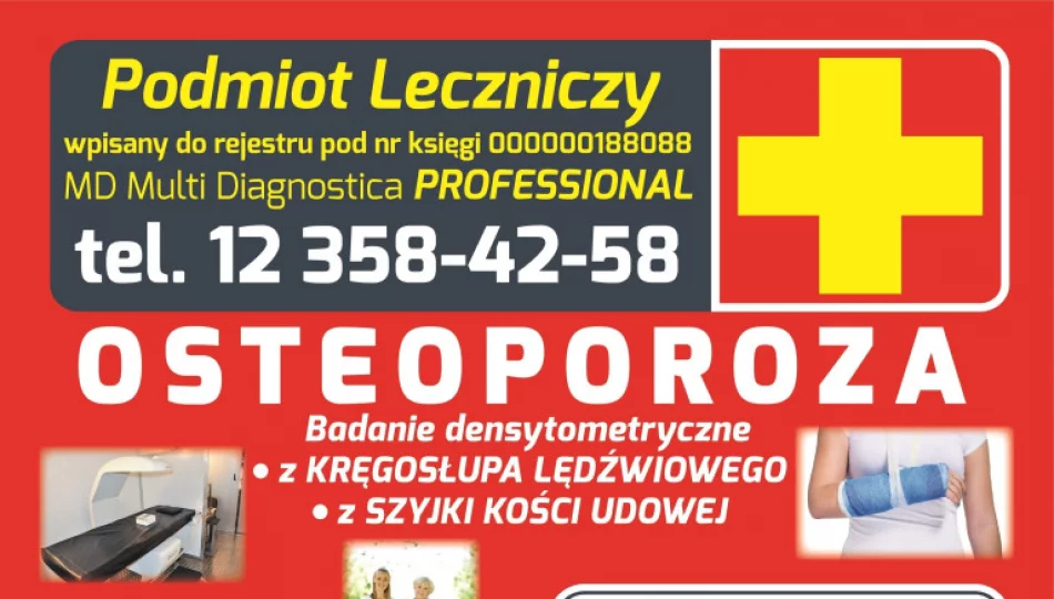 Zbadaj swoje kości - badanie osteoporozy w Limanowej	 - zdjęcie 1