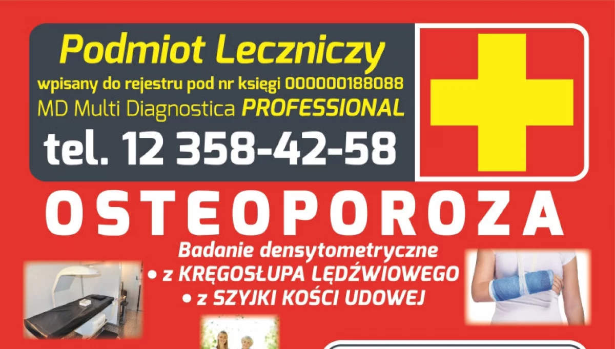 Zbadaj swoje kości - badanie osteoporozy w Limanowej	