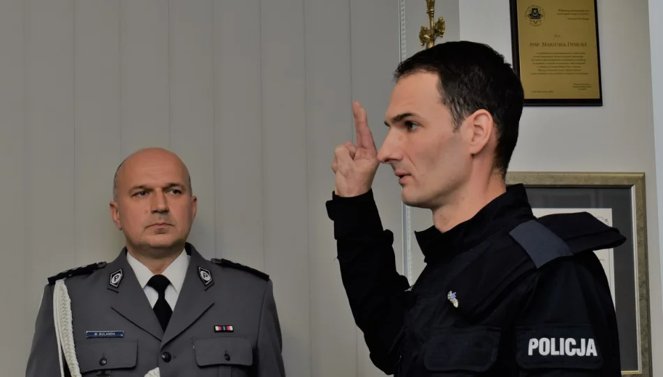 Ślubowanie nowego funkcjonariusza limanowskiej policji  - zdjęcie 1