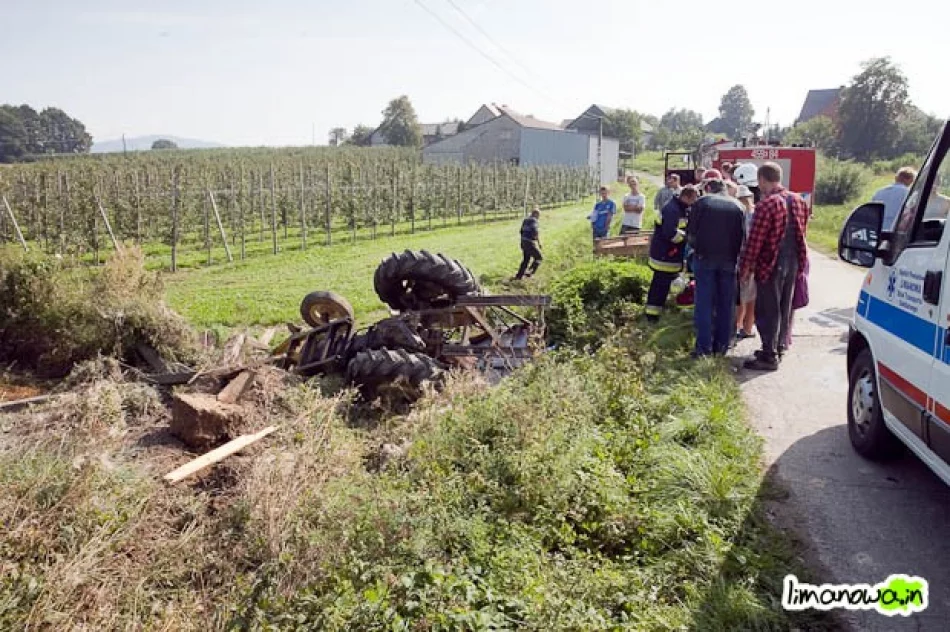 Kobieta przygnieciona przez ciągnik - zdjęcie 2