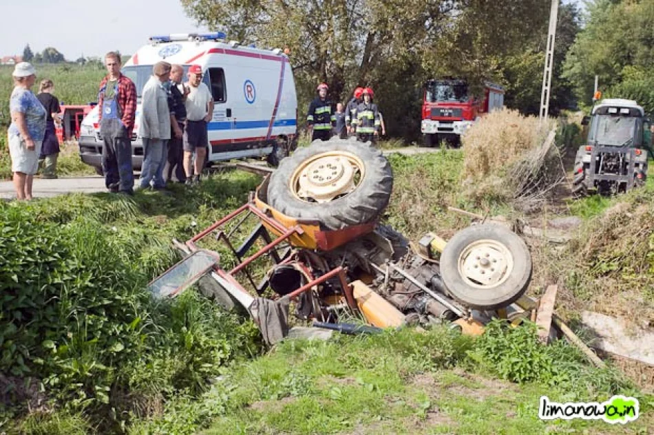 Kobieta przygnieciona przez ciągnik - zdjęcie 3