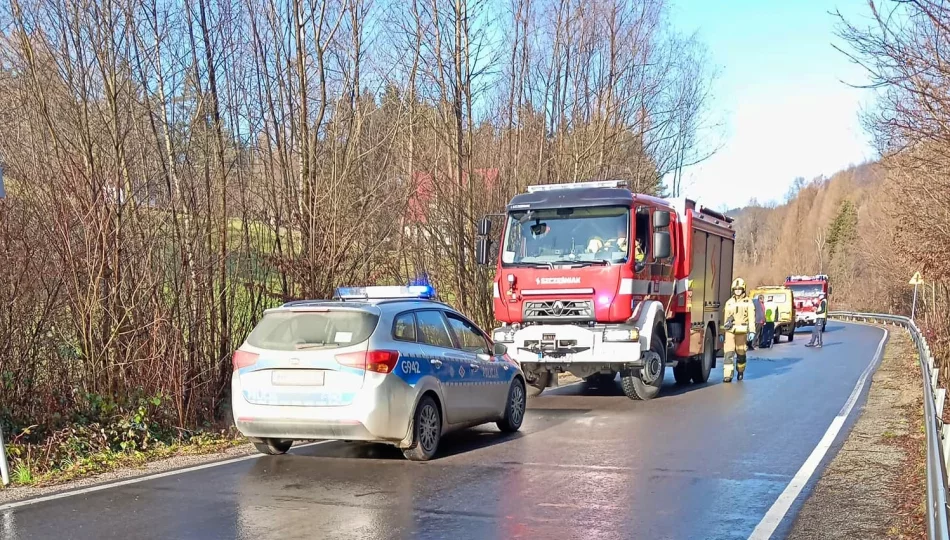 Uderzyła w barierę i wjechała do rowu - zdjęcie 1