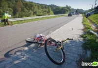 Potrącona rowerzystka - zdjęcie główne