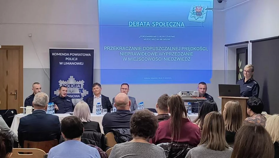 Policyjna debata: bezpieczeństwo w ruchu drogowym  - zdjęcie 1