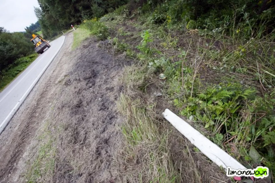 Tir przewrócił się przez sarnę - zdjęcie 4