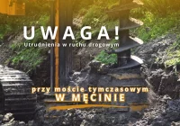 Utrudnienia drogowe przy moście tymczasowym w Męcinie - zdjęcie główne