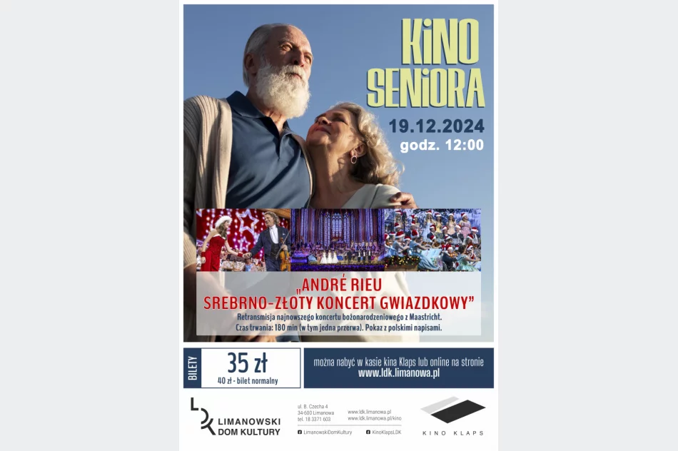 "André Rieu. Srebrno-złoty koncert gwiazdkowy" 19 grudnia w Kinie Seniora - zdjęcie 2