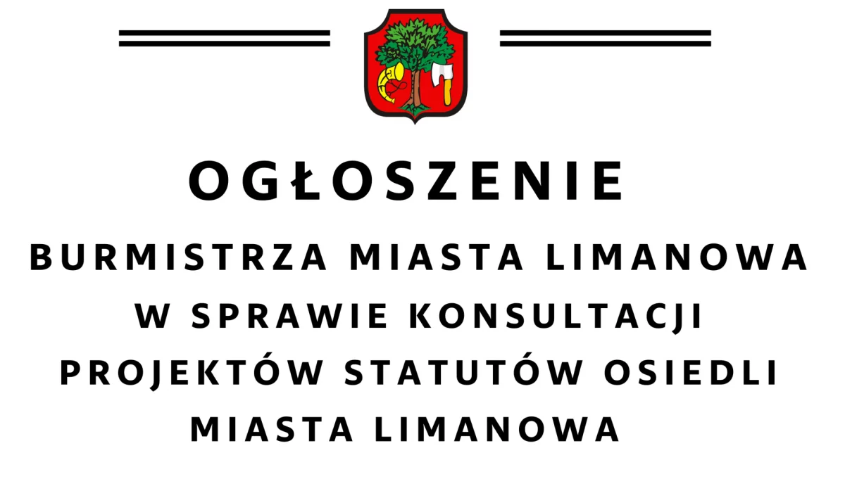 Konsultacje projektów Statutów Osiedli Miasta Limanowa