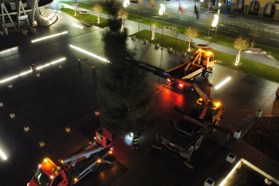 Świąteczne drzewko stanęło na rynku - zdjęcie 2