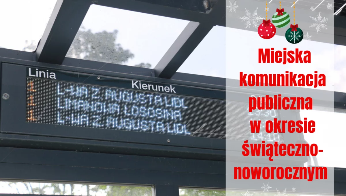 Komunikacja miejska w okresie świąteczno-noworocznym