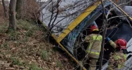 Wypadek autobusu. Droga Limanowa-Bochnia zablokowana - zdjęcie 2