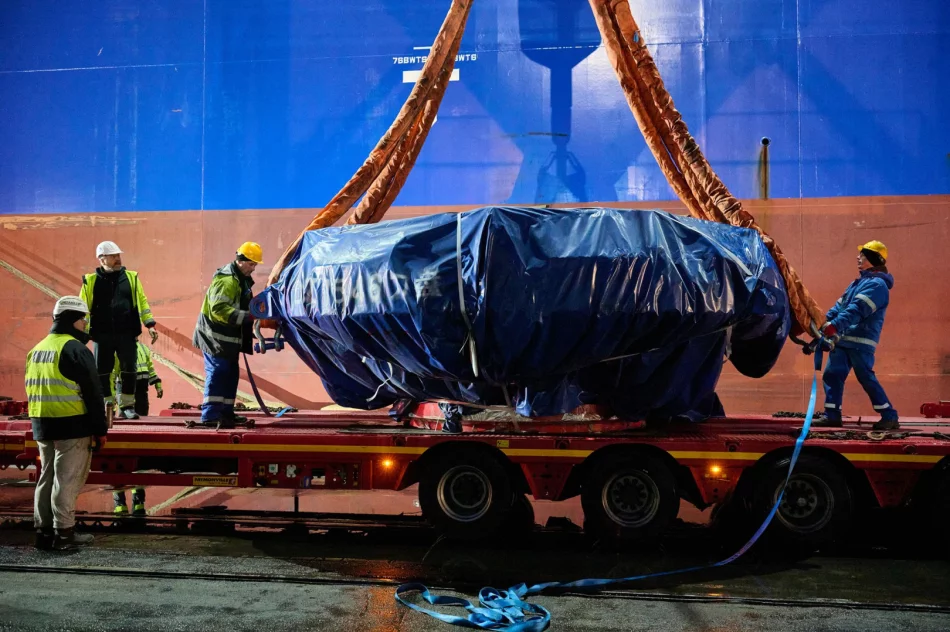 Maszyna TBM do tunelu Limanowa – Klęczany już w transporcie - zdjęcie 6