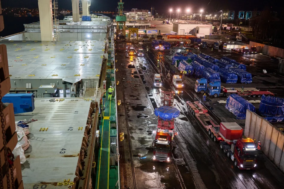Maszyna TBM do tunelu Limanowa – Klęczany już w transporcie - zdjęcie 7