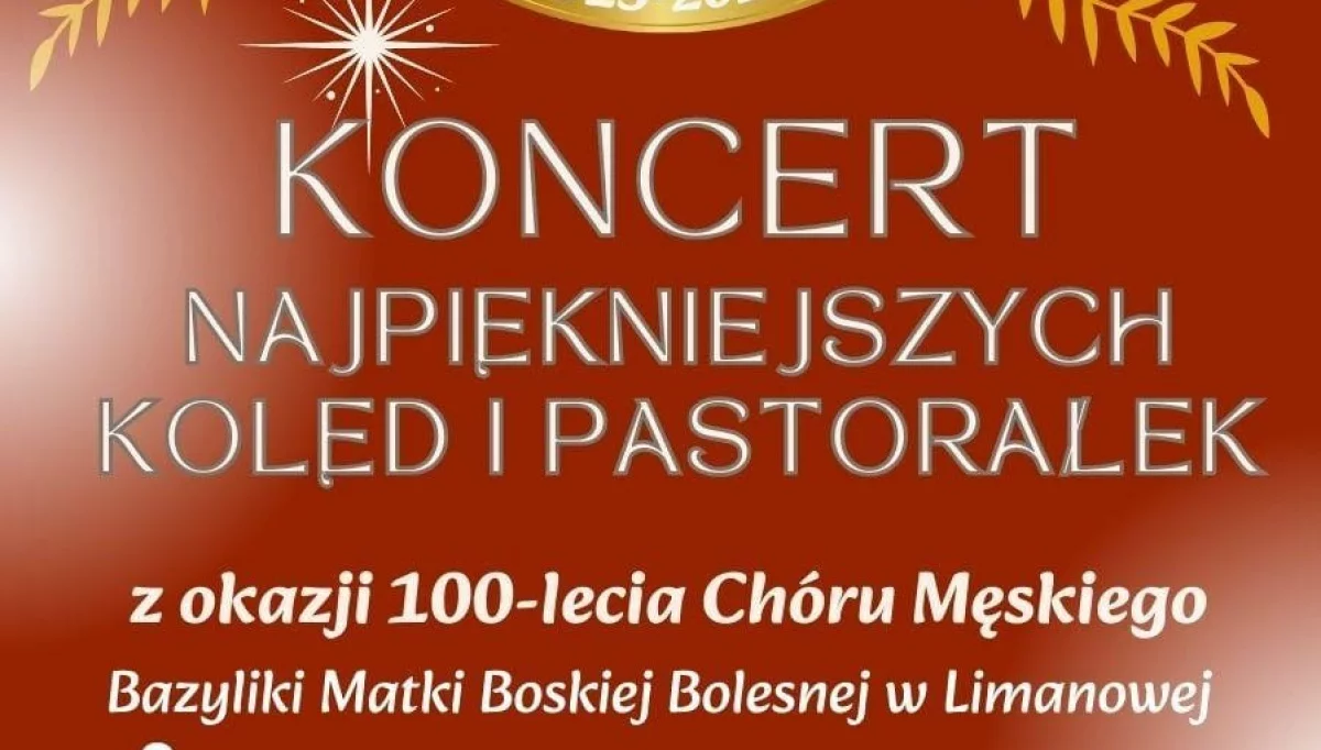 Zaproszenie na Koncert Najpiękniejszych Kolęd i Pastorałek