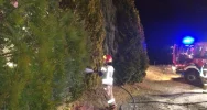 W sylwestrową noc spłonęły tuje przy kaplicy - zdjęcie 3