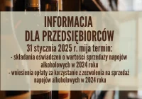 Informacja dla przedsiębiorców ws. sprzedaży napojów alkoholowych - zdjęcie główne
