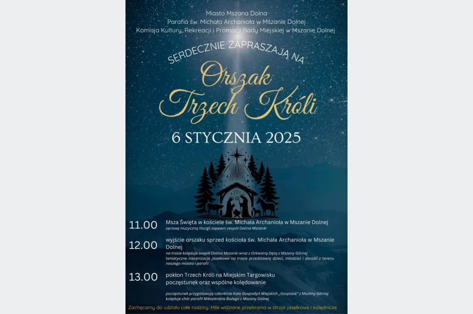 Orszak Trzech Króli powraca do Mszany Dolnej - zdjęcie 2