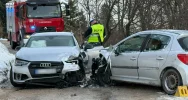 Dwie osoby poszkodowane, droga zablokowana - zdjęcie 5