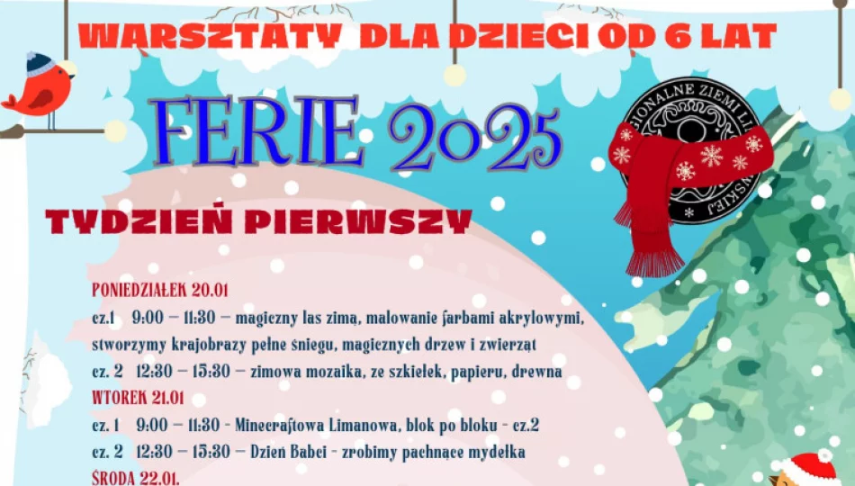 Muzeum Regionalne Ziemi Limanowskiej zaprasza na ferie zimowe - zdjęcie 1