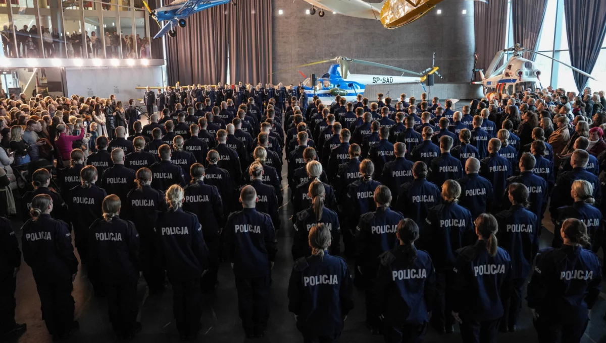 Ślubowanie 129 nowych funkcjonariuszy policji/fot.: KWP Kraków