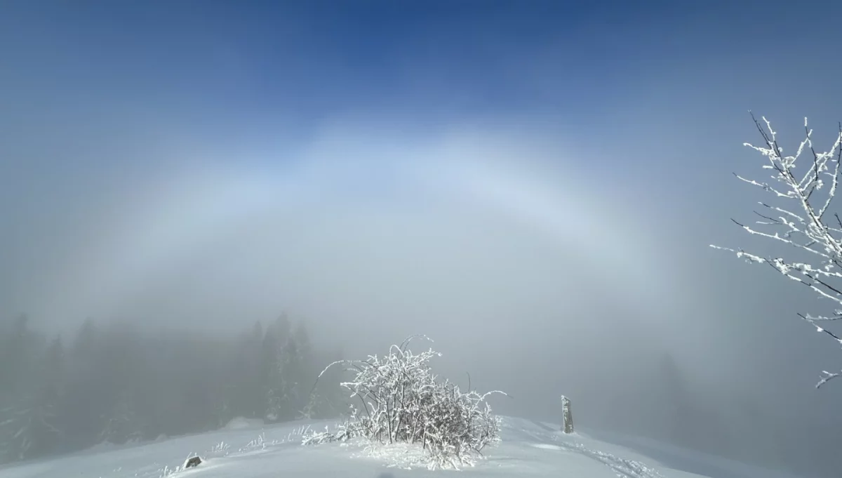 Biała tęcza w Gorcach/fot.: MO - GPN