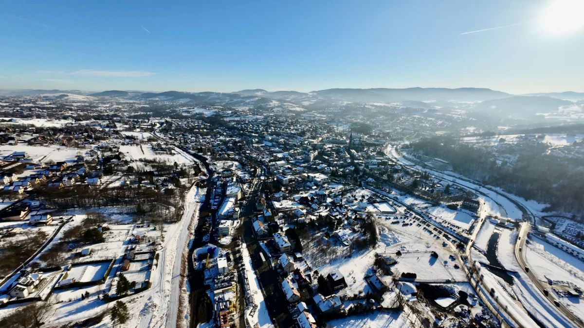 Limanowa zimą 2025 r.