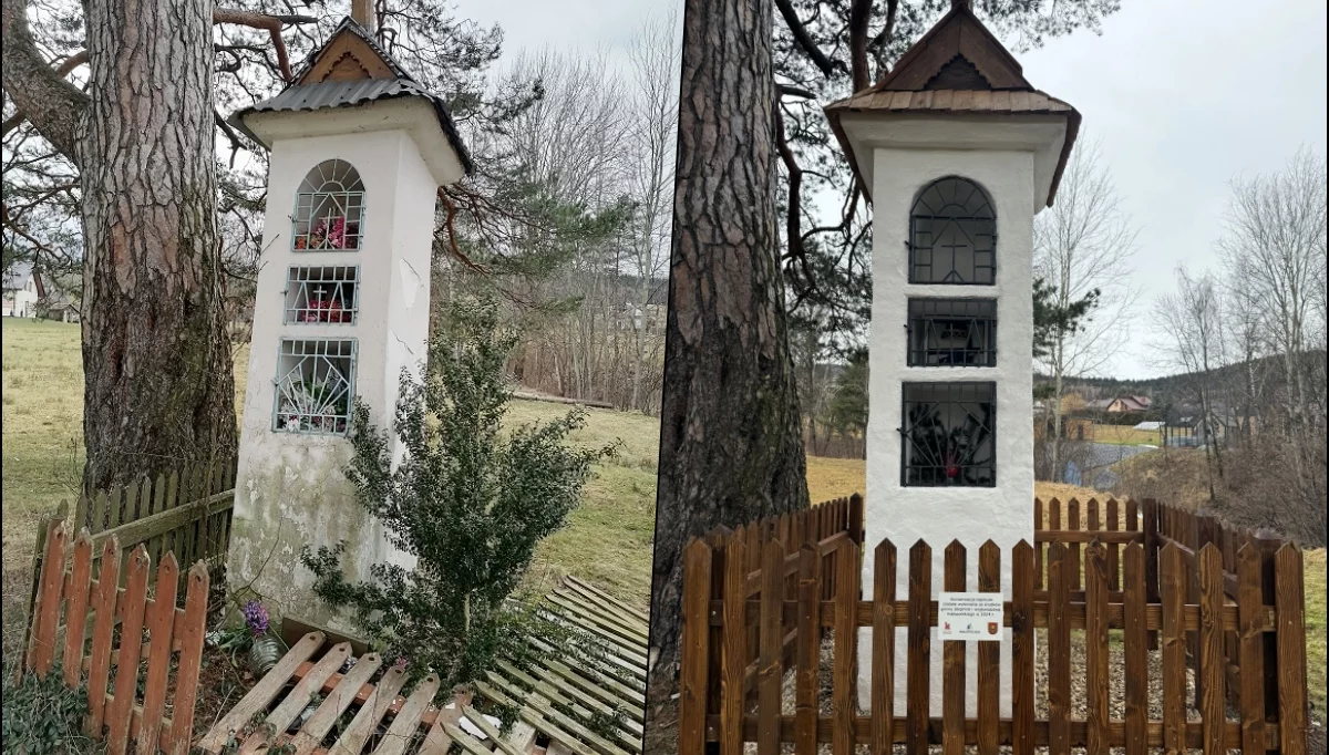 Zabytkowa kapliczka odrestaurowana/fot.: UG Słopnice