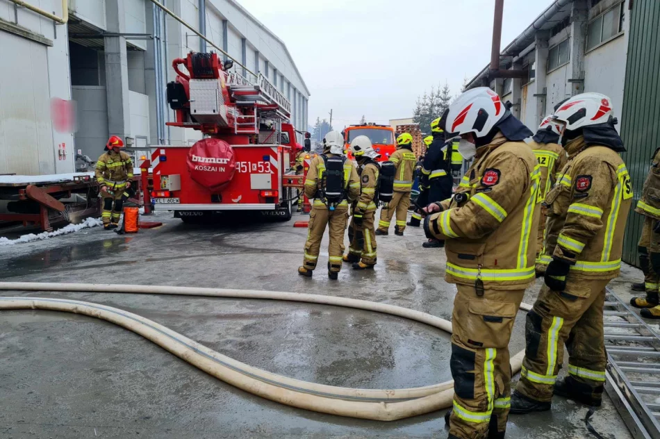 Pożar w zakładzie produkcyjnym, w akcji kilka jednostek straży - zdjęcie 3