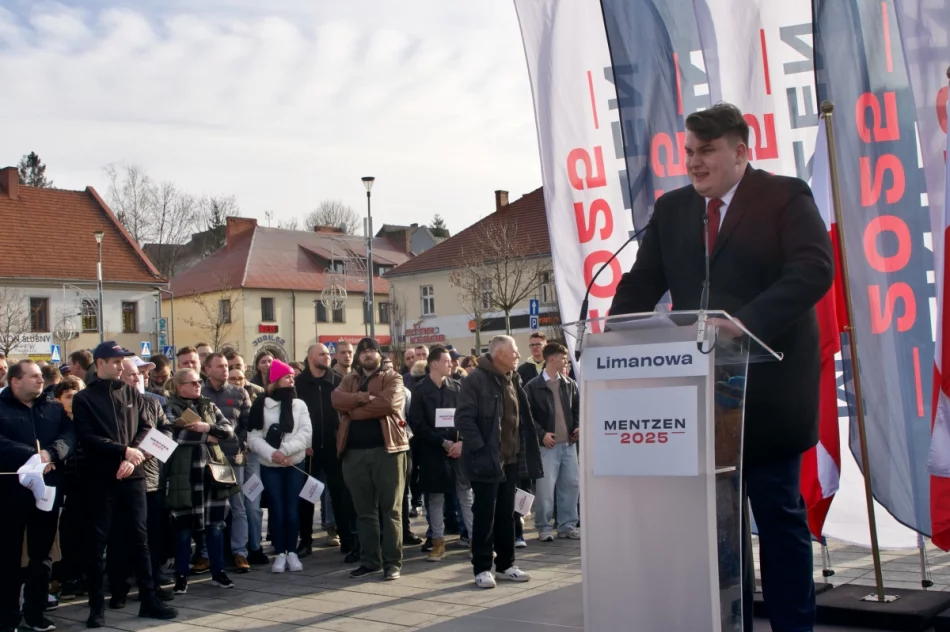 Sławomir Mentzen spotkał się z wyborcami w Limanowej (ZDJĘCIA, WIDEO) - zdjęcie 7