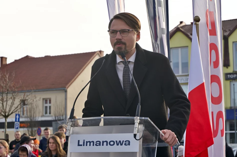 Sławomir Mentzen spotkał się z wyborcami w Limanowej (ZDJĘCIA, WIDEO) - zdjęcie 15