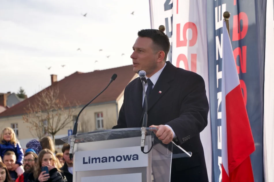 Sławomir Mentzen spotkał się z wyborcami w Limanowej (ZDJĘCIA, WIDEO) - zdjęcie 16