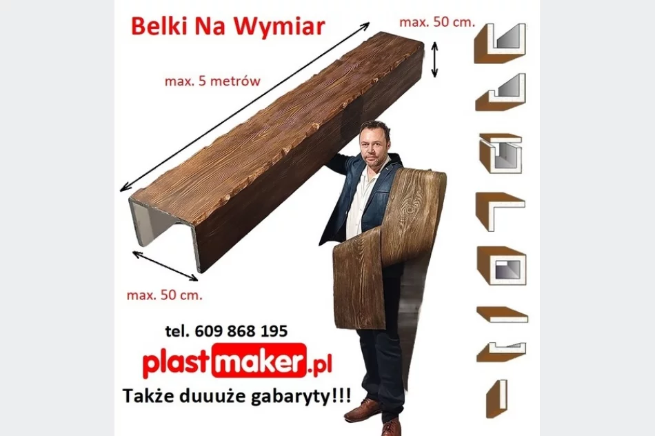 Imitacja Drewna NA WYMIAR!!! belki rustykalne i elastyczne deski elewacyjne - zdjęcie 5