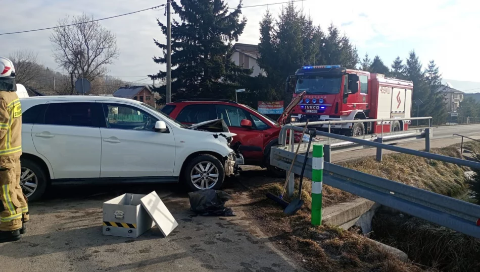 Siedem kolizji na drogach powiatu limanowskiego - zdjęcie 1