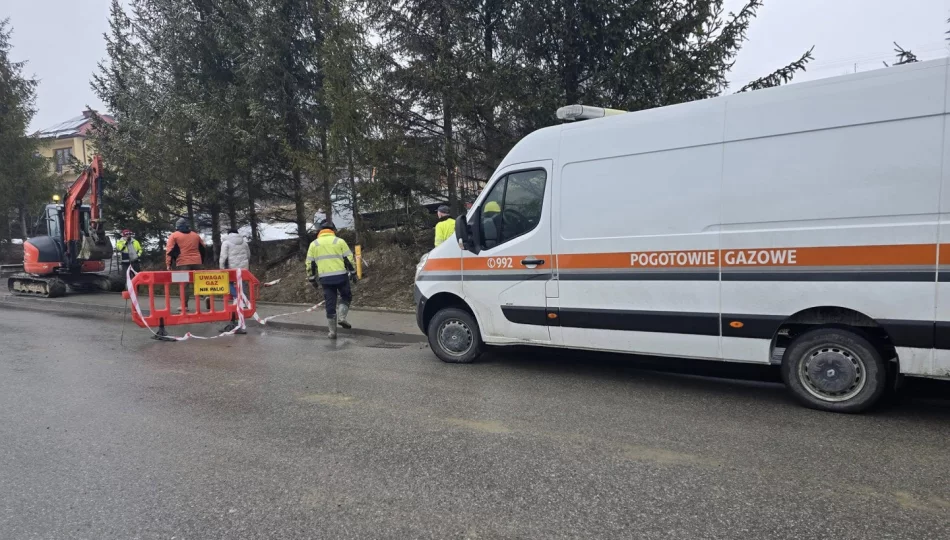 ​Uszkodzenie gazociągu, droga powiatowa była zamknięta - zdjęcie 1