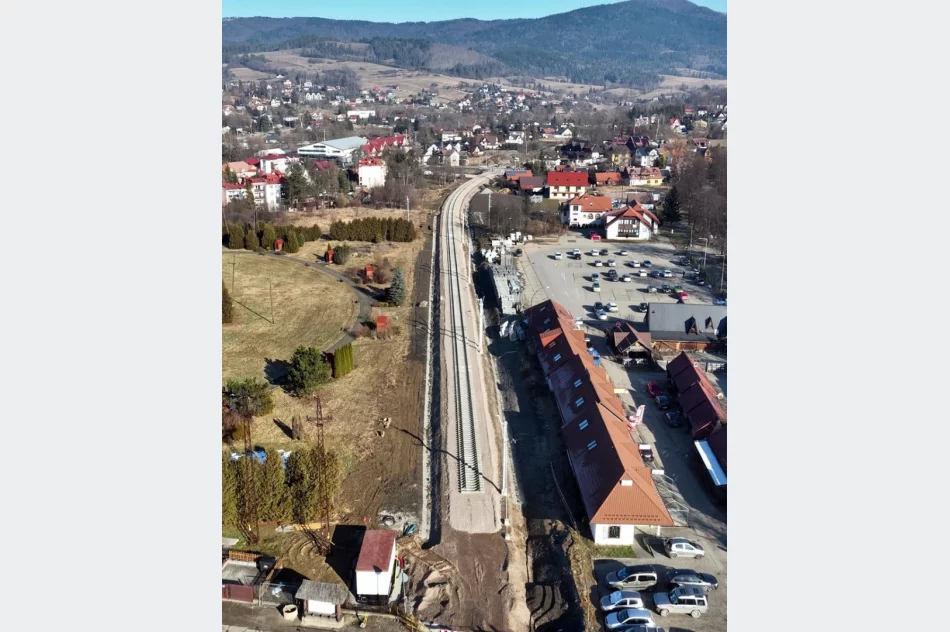 Rozpoczęło się układanie torów na linii kolejowej Chabówka – Nowy Sącz - zdjęcie 2