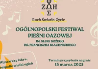 Zaproszenie na Ogólnopolski Festiwal Pieśni Oazowej im. Sługi Bożego ks. Franciszka Blachnickiego - zdjęcie główne