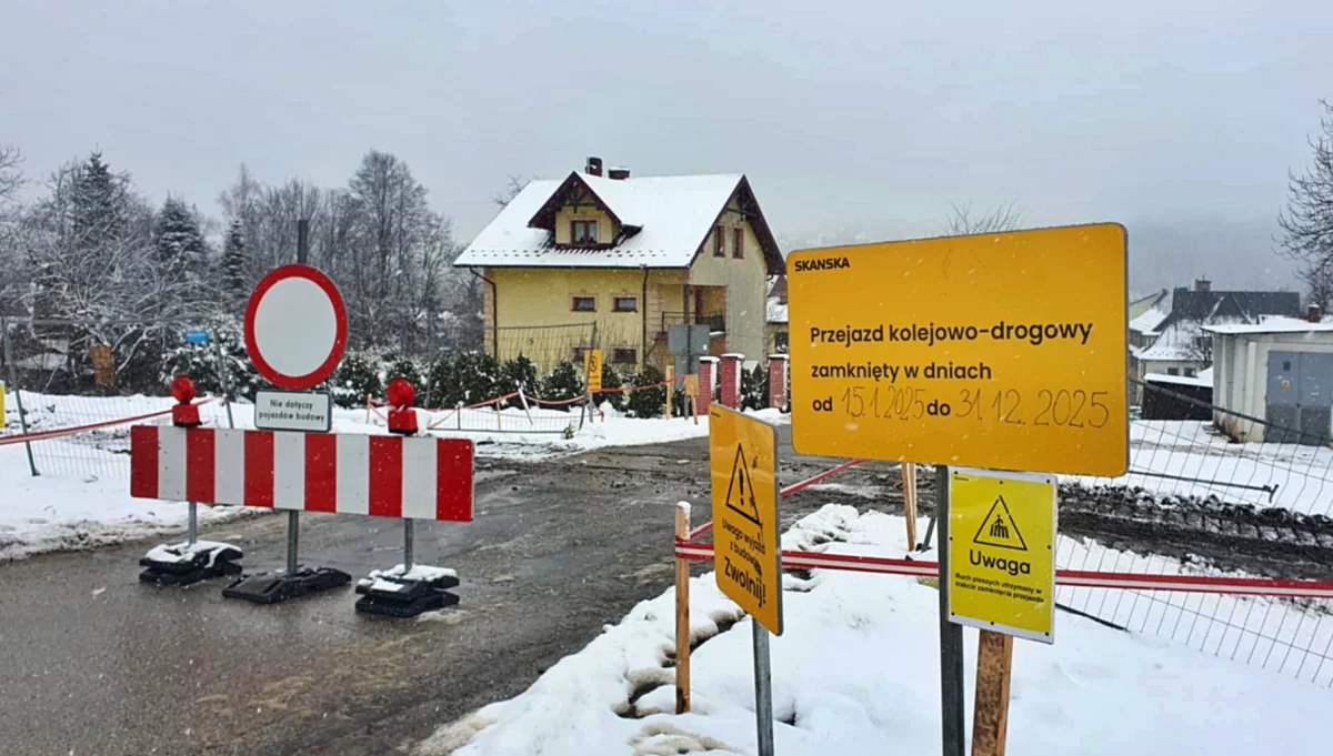 Przejazd kolejowy na ul. Słonecznej w Limanowej/fot.: archiwum