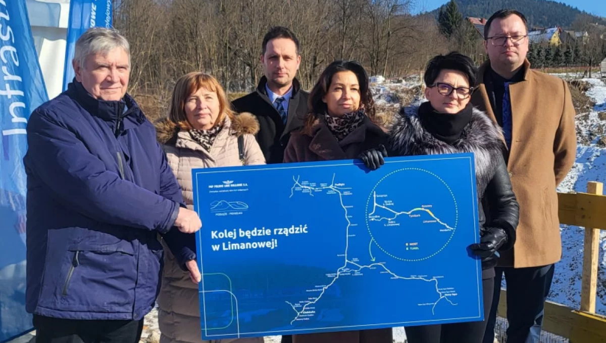 Konferencja prasowa PKP Polskie Linie Kolejowe S.A. dotycząca postępów prac związanych z realizacją budowy linii kolejowej
