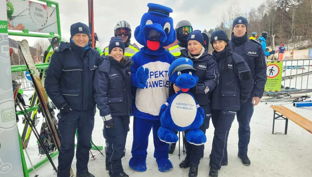 „Kręci mnie bezpieczeństwo na stoku” w Kasinie Wielkiej/fot.: KPP Limanowa