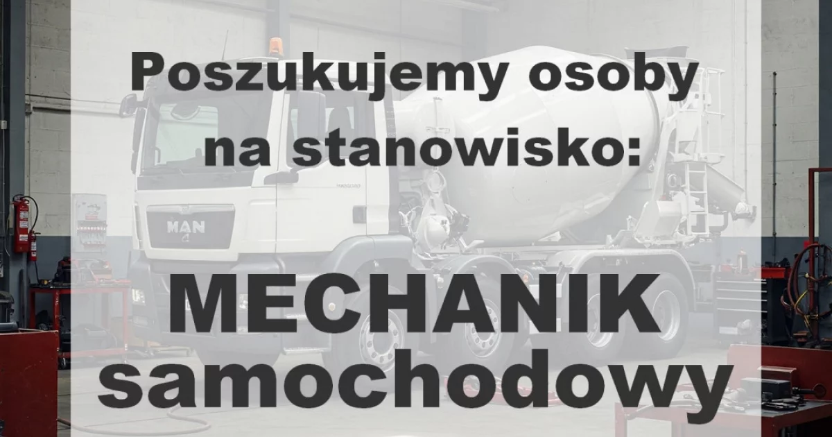 Oferta pracy - MECHANIK samochodowy