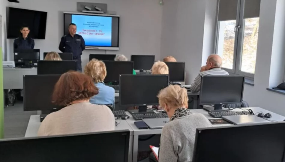,,Świadomy, to bezpieczny senior’’- spotkanie z przedstawicielami Komendy Powiatowej Policji w Limanowej - zdjęcie 1