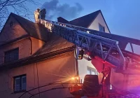 Pożar sadzy - interwencja strażaków - zdjęcie główne