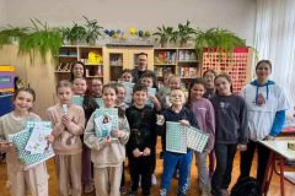 Spotkanie edukacyjne o higienie jamy ustnej w Szkole Podstawowej nr 1 w Męcinie - zdjęcie 3