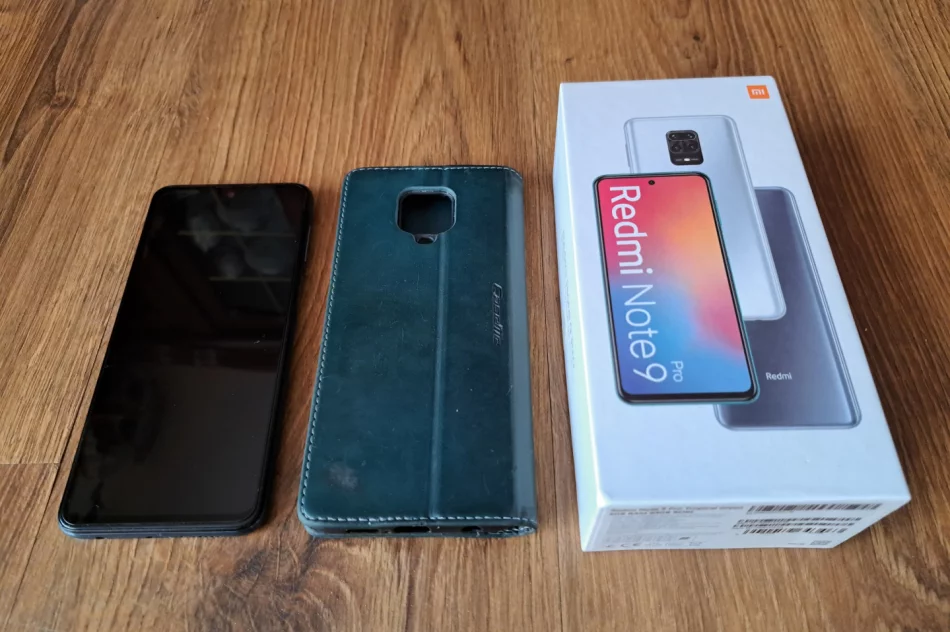 Telefon, smartfon REDMI NOTE 9 PRO 6GB RAM, zamykane ETUI, szybka ochronna. - zdjęcie 1